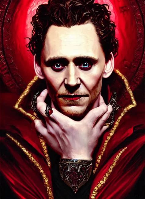 Portrait Of Tom Hiddleston As A Vampire Lord Crimson Stable