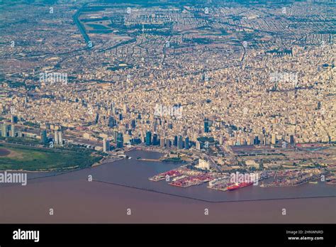 aerial of skyline of BuenosAires Stock Photo - Alamy