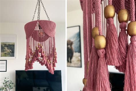 Gorgeous Diy Macrame Chandelier Lampshade Patterns Macrame For