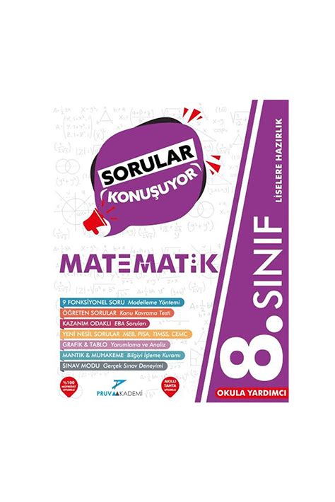 Pruva Akademi Sorular Konuşuyor 8 Sınıf Matematik Soru Bankası LGS