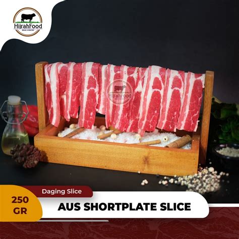 Jual Hijrahfood Slice Beef Aus Shortplate Daging Sukiyaki Yakiniku