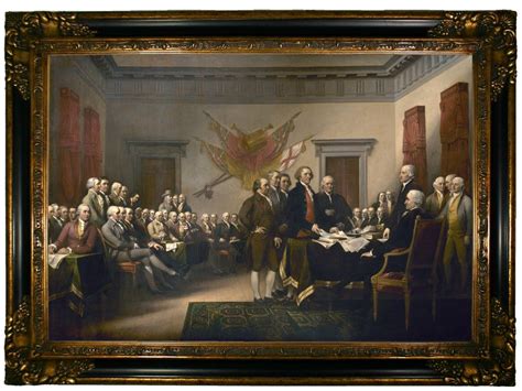 The Signing Of The Declaration Of Independence By John Trumbull Framed Painting Print Framed