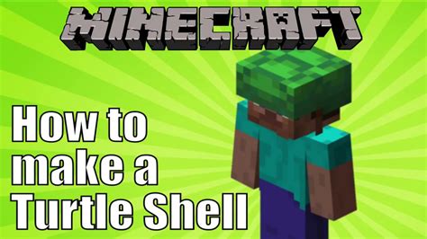 How To Make A Turtle Shell In Minecraft YouTube