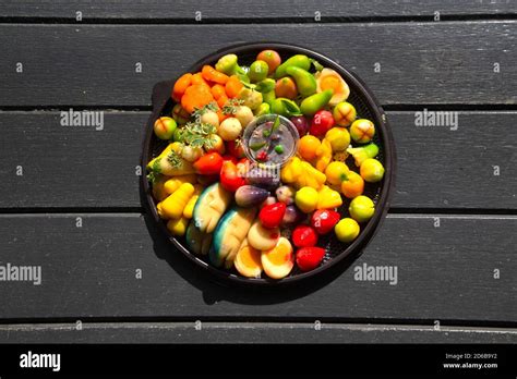 Fruit Shaped Like A Clear Glass The Inside Is Made Of Nuts In Jelly