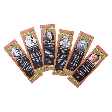 Black History Month Bookmarks Printable