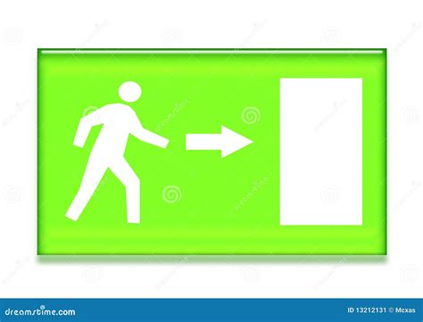 Emergency Exit Symbol Stock Image - Image: 13212131