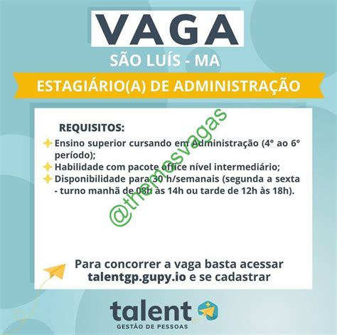 Estágio Em Administração São Luís Ma 01 Vagas Themos Vagas