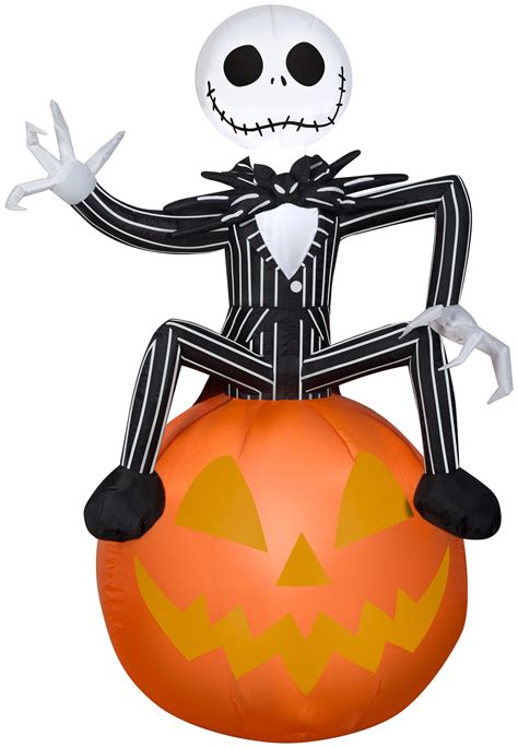 Gemmy Industries Airblown Nightmare Before Christmas Jack On Pumpkin