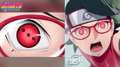 Sarada Despierta El Sharingan De Dos Aspas Despues De Salvar A Boruto