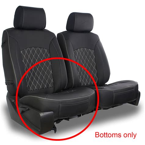 Semi Custom Leatherette Diamond Seat Covers Bottoms Only Premium Quality