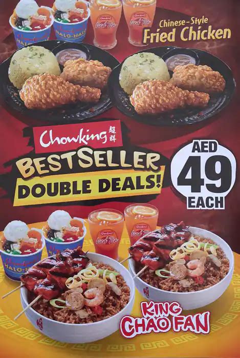 Menu At Chowking Restaurant Jbr Dubai Near Hilton Hotel The Walk