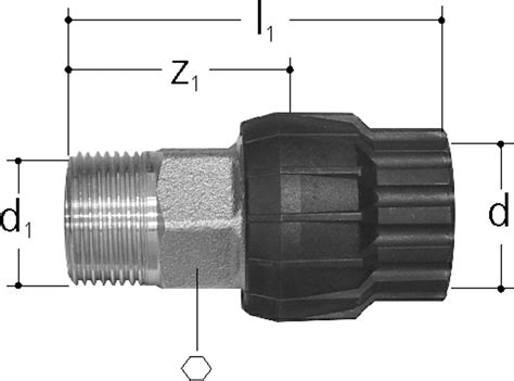 Kierreliitin Suora JRG Sanipex D26x1 UK 1749091 Dahl