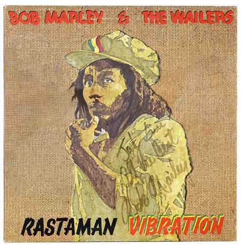 Lot Detail Bob Marley Signed Rastaman Vibration Album JSA REAL