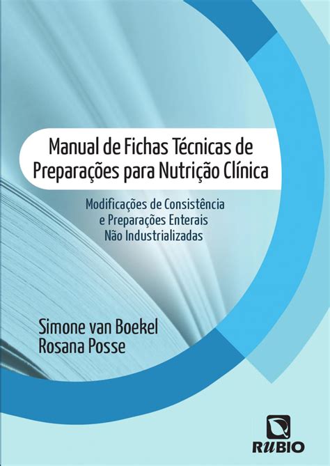 Manual De Fichas T Cnicas De Prepara Es Para Nutri O Cl Nica By