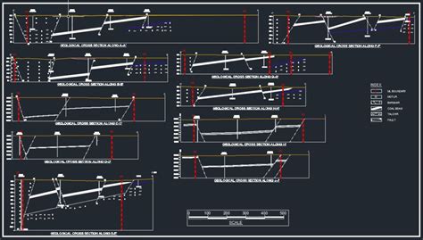 Geological Cross Section Autocad Template