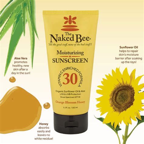 Naked Bee Spf Orange Blossom Sunscreen Linabella