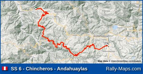 Ss 6 Chincheros Andahuaylas Stage Map Rally Caminos Del Inca 2023