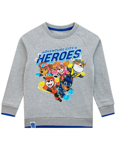 Paw Patrol Boys Sweater Gray Sizes 2t 8