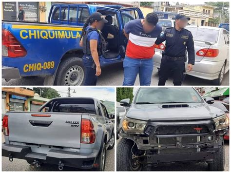 INTERPOL Guatemala captura a hombre que conducía camioneta Hilux robada