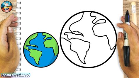 Como Dibujar El Planeta Tierra How To Draw The Planet Earth NBKomputer