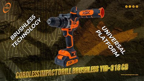 YASUKA CORDLESS IMPACT DRILL BRUSHLESS YID 318 CB IMPACT DRILL