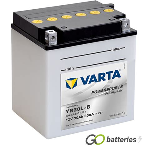 YB30L B Varta Freshpack Motorcycle Battery 12V 30Ah 530 400 030 YB30LB