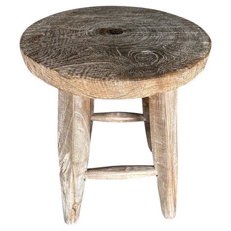 Andrianna Shamaris Wabi Sabi Round Side Table Or Stool For Sale At 1stDibs