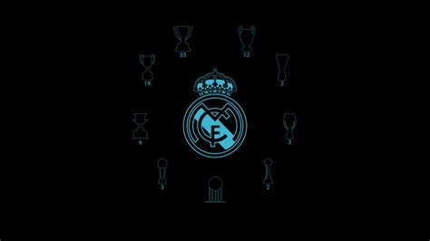 Real Madrid Cf Wallpaper K Black Background Minimalist