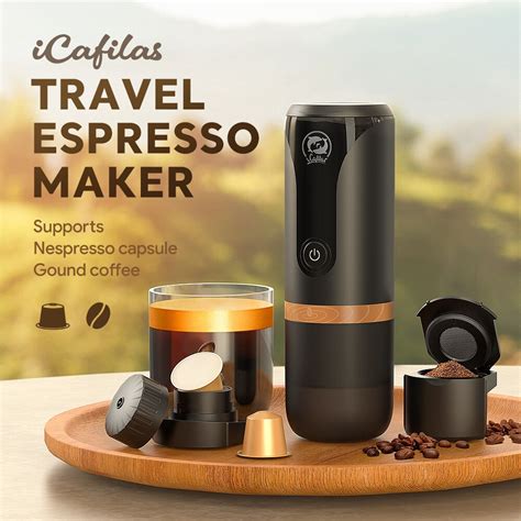 Icafilas Nanopresso Travel Espresso Coffee Maker In Bar Ml