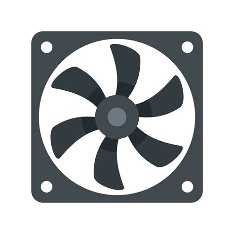 Pc System Fan Icon Flat Isolated Vector 15012156 Vector Art At Vecteezy