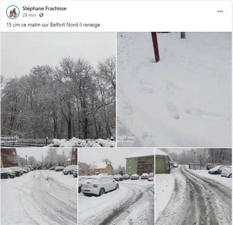 METEO Territoire De Belfort Un Manteau De Neige Recouvre Le Nord De