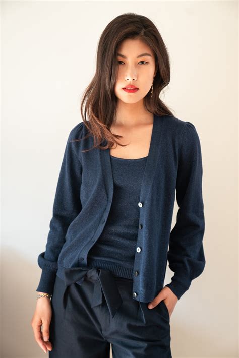 Shine Midnight Blue Cardigan For Women JULIETTE C