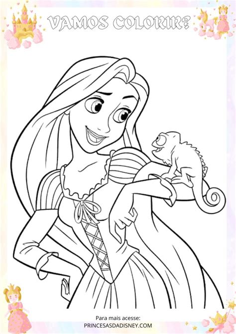 10 Desenhos Da Rapunzel Para Colorir E Imprimir