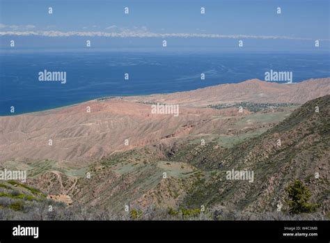 Issyk Kul Lake As Seen From Shatyly Viewpoint Near Bokonbayevo