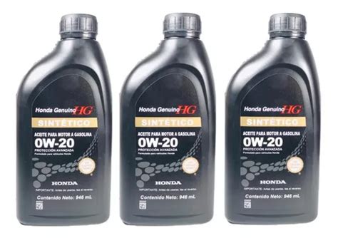 3 Lts Aceite Original Sintetico Para Honda Civic Accord Crv Envío gratis