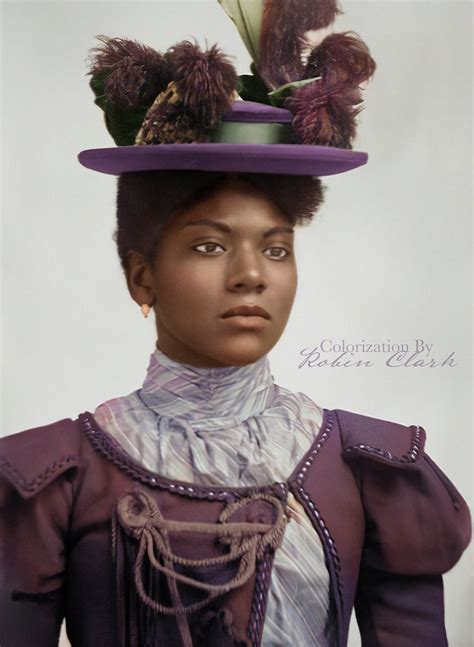 A Victorian Era Woman Of Color Circa Late 1800s Colorized By Robin Clark