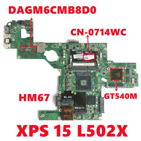 Cn Wc Wc Wc Mainboard For Dell Xps L X Laptop