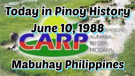 Today In Filipino History June 10 1988 Corazon Aquino Signed