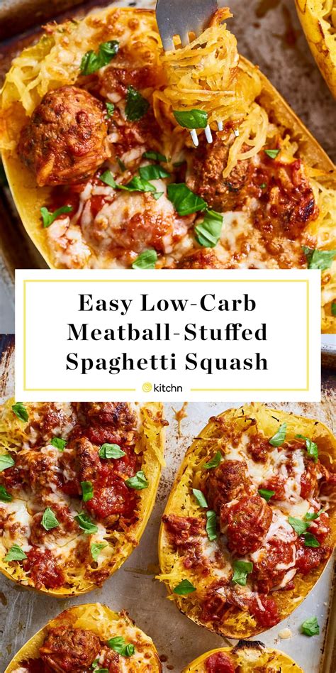 Recipe Easy Low Carb Meatball Stuffed Spaghetti Squash Artofit