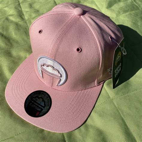 Mens Pink And White Hat Depop