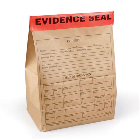 Extra Large Evidence Seals 4 X 12 Pack Of 100 Forensics Source