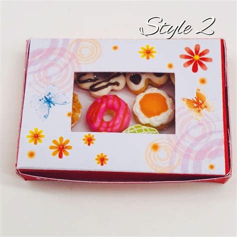 12 Pieces Miniature Donuts Miniature Bakery Miniature Sweet Dolls And