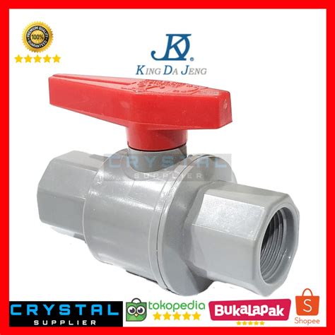 Jual Stop Kran Kdj Inch Pvc Drat Ball Valve Drat Dalam Plastik