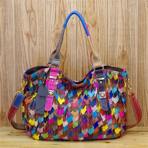 Multi Color Tote Handbags | semashow.com