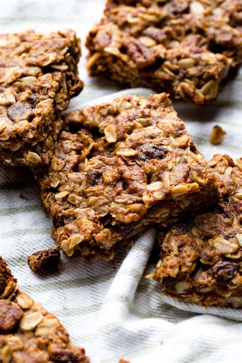 Soft Oatmeal Raisin Cookie Granola Bars Sallys Baking Addiction