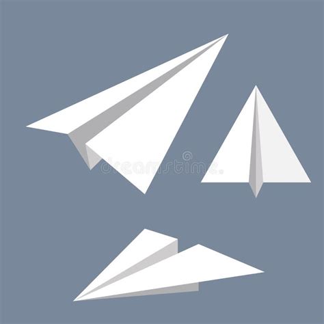 Paper Plane Outline Stock Vector Illustration Of Flight