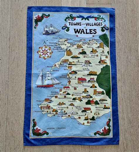 Teatowel - Wales, United Kingdom (Towns & Villages) - Campbells Online