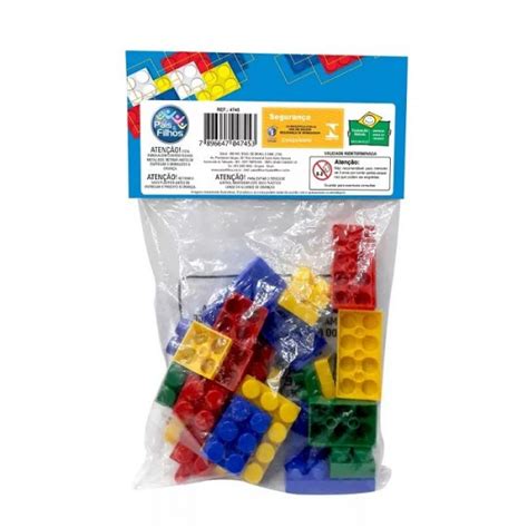 Brinquedo Bricks Blocos Montar 29 Peças 4 Anos Pais Filho 4745