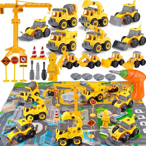 NETNEW STEM Building Blocks Set for Toddlers 3-6 Years, Take Apart ...