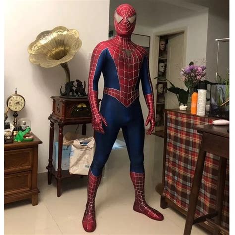 Spiderman Costume Cosplay Sam Raimi Spider Man Suit Adults Etsy